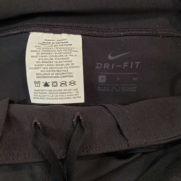 Nike Dri-Fit Women's Running Crop Tights Black - Picture 9 of 10